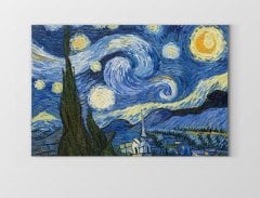 Yıldızlı Gece Tablosu Çerçevesiz - 40x60