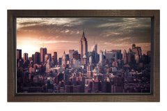 Amerika Tablosu Kahverengi Ahşap - 100x200