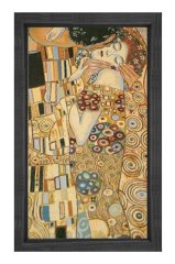 Gustav Klimt Tablosu Siyah Ahşap - 100x150