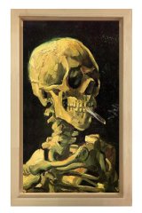 Van Gogh Sigara  Tablosu Naturel Ahşap - 45x30