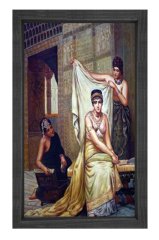 Gelin Tablosu Siyah Ahşap Çerçeve - 50x70
