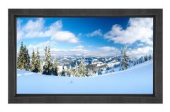 Kar Manzarası Tablosu Siyah Ahşap Çerçeve - 50x70
