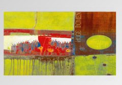 Soyut Reprodüksiyon Tablosu Çerçevesiz - 50x70