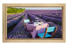 Lavanta Bahçesi ve Masa Tablosu Naturel Ahşap - 100x200