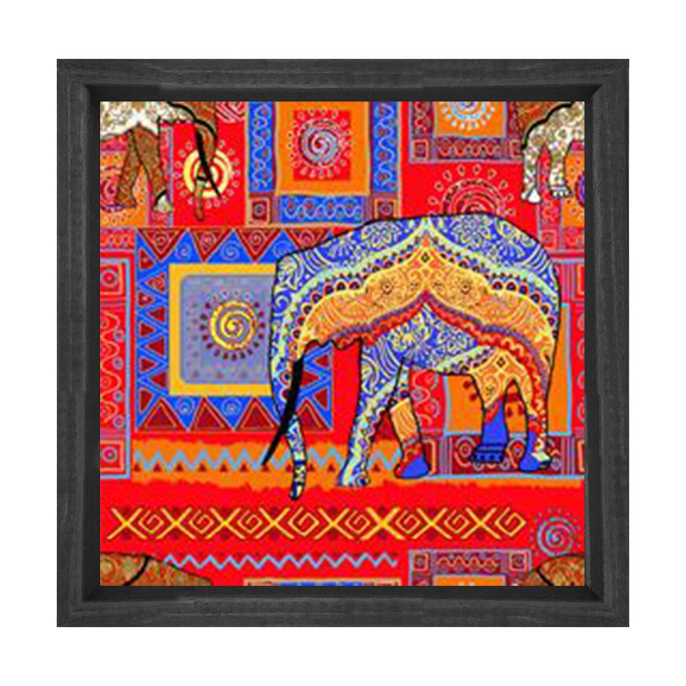 Soyut Dans Eden Kızlar Tablosu Siyah Ahşap Çerçeve - 70x100