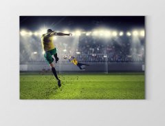 Futbol Şut Çekme Tablosu Çerçevesiz - 45x30