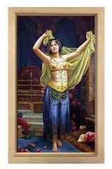Dansöz Tablosu Naturel Ahşap Çerçeve - 70x100