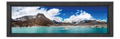Dağlar Ve Deniz Tablosu Siyah Ahşap Çerçeve - 200x70