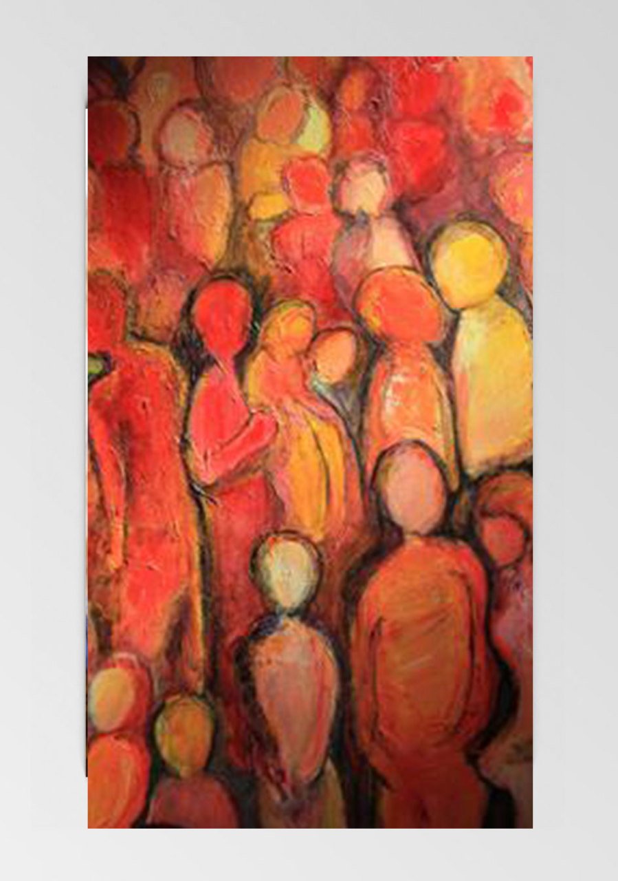 Soyut Reprodüksiyon Tablosu Çerçevesiz - 50x90