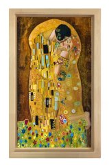 Öpücük Tablosu Naturel Ahşap - 70x100
