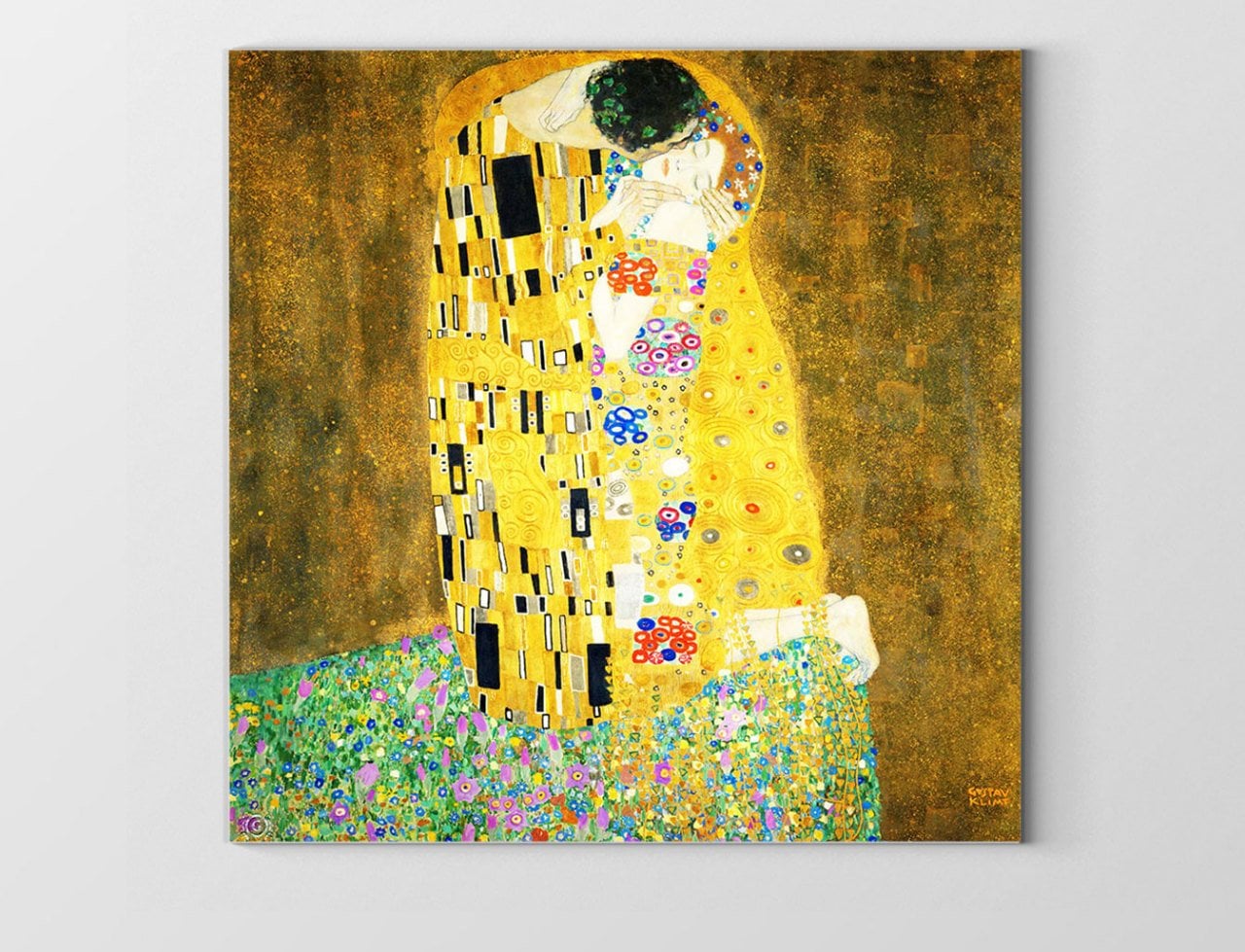 Gustav Klimt Kiss Tablosu Çerçevesiz - 40x60