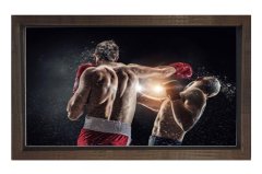 Boks Tablosu Kahverengi Ahşap - 70x100