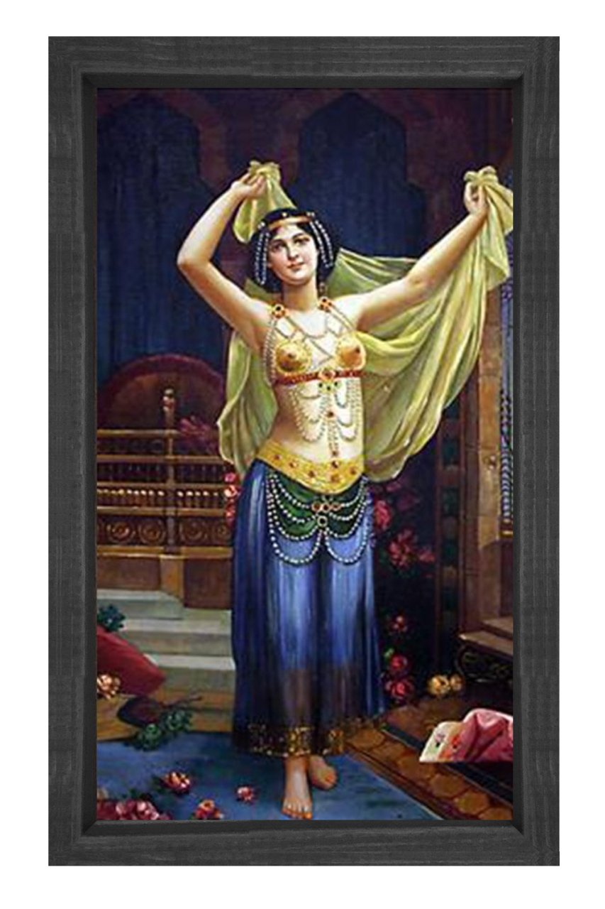 Dansöz Tablosu Siyah Ahşap Çerçeve - 70x100
