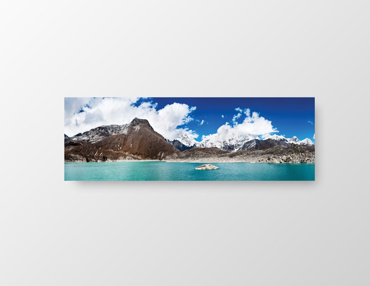 Dağlar Ve Deniz Tablosu Çerçevesiz - 90x30