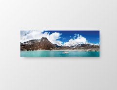Dağlar Ve Deniz Tablosu Çerçevesiz - 90x30