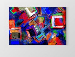 Soyut Reprodüksiyon Tablosu Çerçevesiz - 100x150