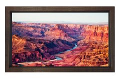 Çöl Manzarası Kahverengi Ahşap Çerçeve - 100x150