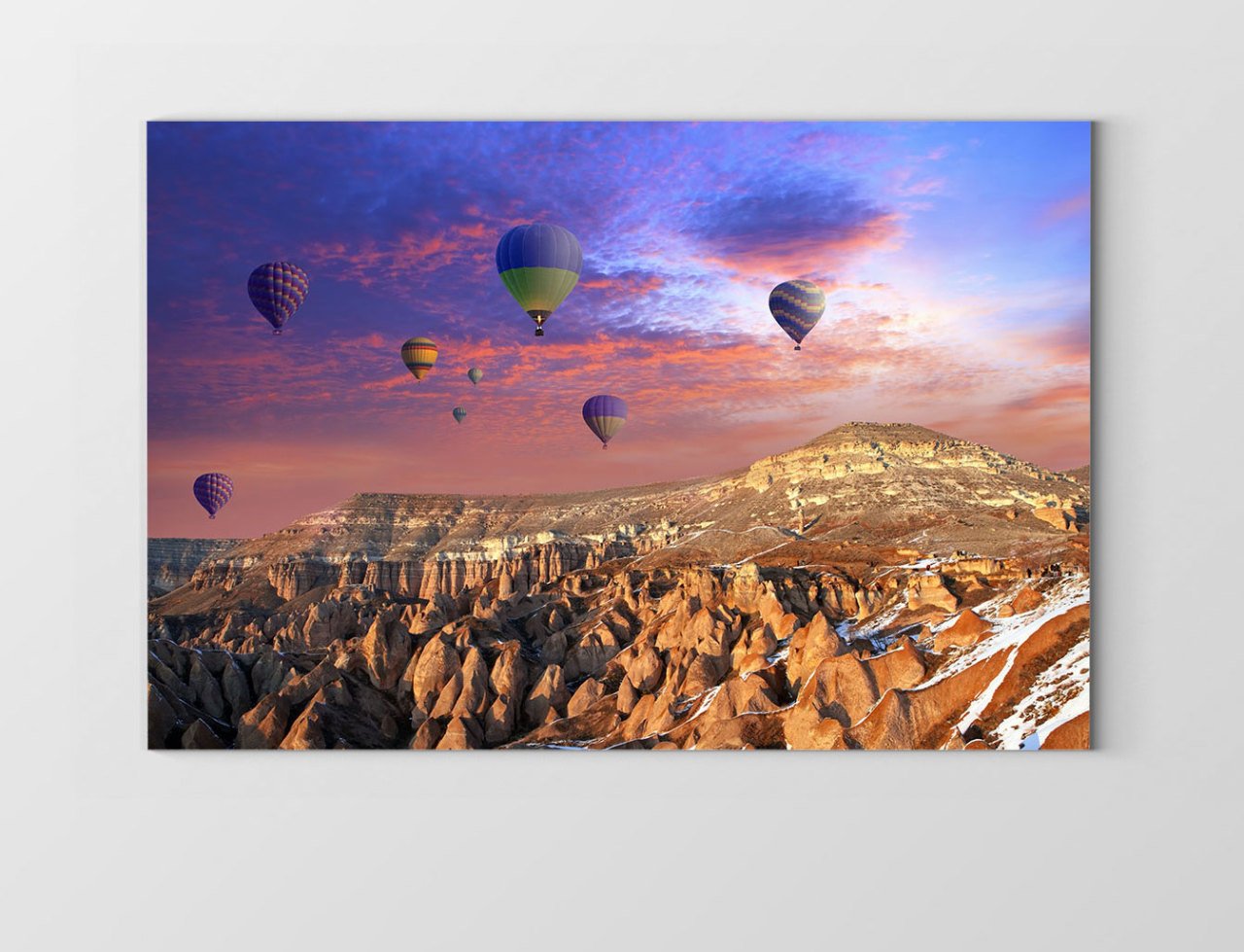 Balon Manzarası Tablosu Çerçevesiz - 100x200