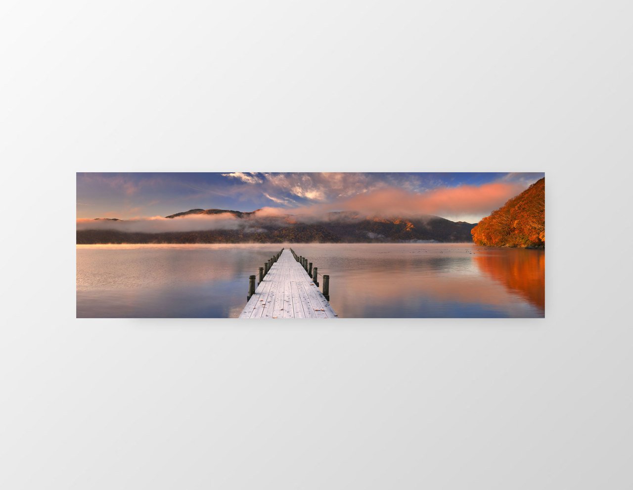 Derin İskele Manzara  Tablosu Çerçevesiz - 180x60