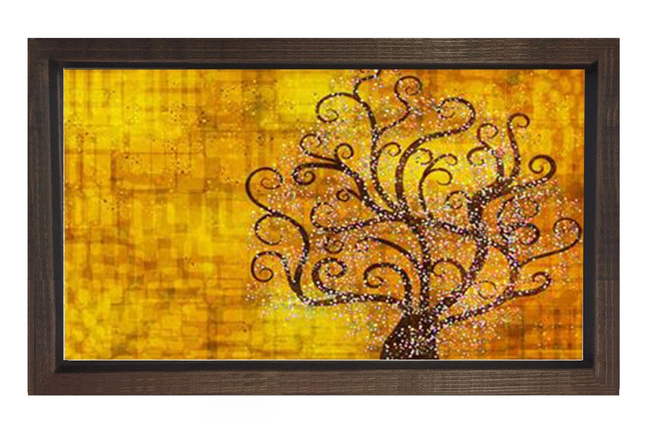 Gustav Klimt Tablosu Kahverengi Ahşap - 70x100