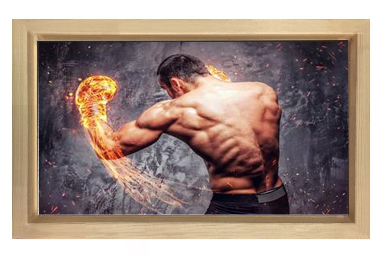 Kick Bokscu Tablosu Naturel Ahşap - 100x200
