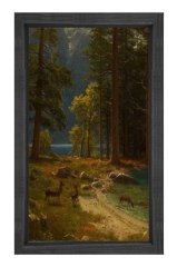 Manzara Reprodüksiyon Tablosu Siyah Ahşap Çerçeve - 50x70