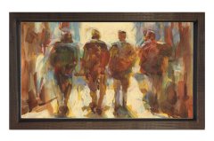 Adamlar Tablosu Kahverengi Ahşap Çerçeve - 50x70