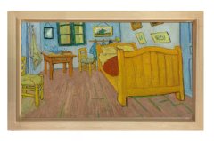 Yatak Odası Tablosu Naturel Ahşap Çerçeve - 70x100