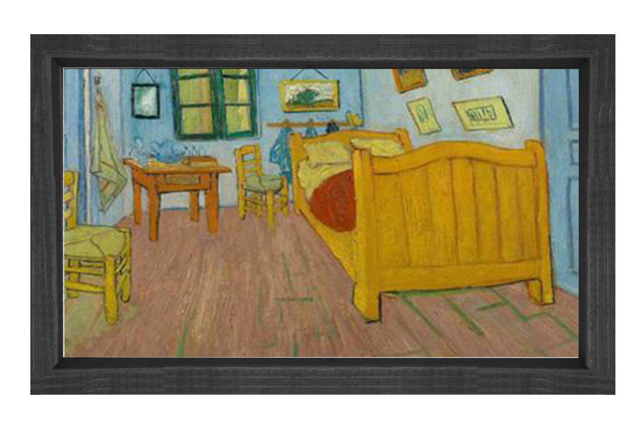 Yatak Odası Tablosu Siyah Ahşap Çerçeve - 100x150