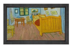 Yatak Odası Tablosu Siyah Ahşap Çerçeve - 100x200