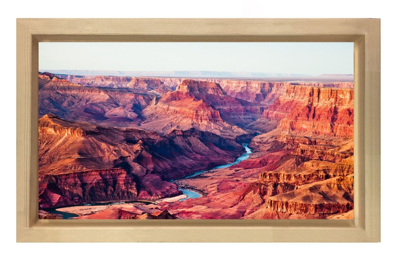 Çöl Manzarası Naturel Ahşap Çerçeve - 70x100