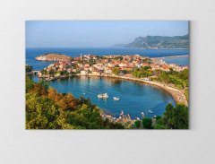 Güzel Koy Tablosu Çerçevesiz - 100x150