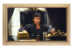 Al Pachino Tablosu Naturel Ahşap - 40x60