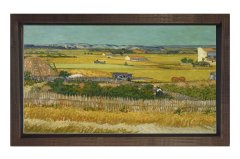 Vincent Van Gogh Tablosu Kahverengi Ahşap Çerçeve - 45x30