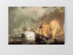 İnebahtı Deniz Savaşı Çerçevesiz - 50x90