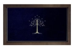 Gondor Bayrağı Tablosu Kahverengi Ahşap Çerçeve - 100x200