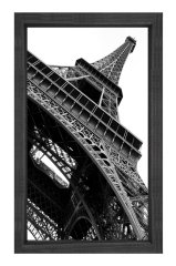 Eiffel Kulesi Paris Tablosu Siyah Ahşap Çerçeve - 40x60