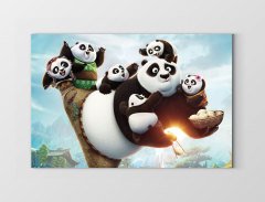 Pandalar Tablosu Çerçevesiz - 45x30