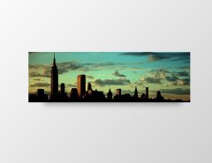 Amerika Tablosu Çerçevesiz - 120x40