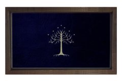 Gondor Bayrağı Tablosu Kahverengi Ahşap Çerçeve - 50x90