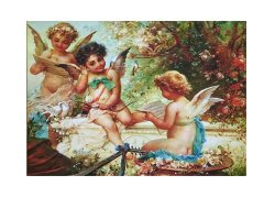 Hans Zatzka - The Yaşamın Baharı Tablosu Çerçevesiz - 40x60