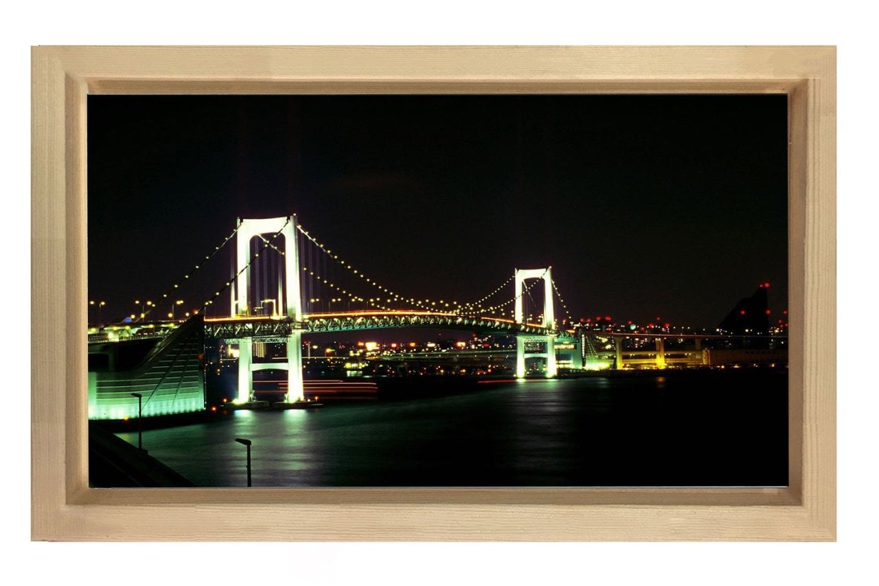 Boğaziçi Köprüsü Tablosu Naturel Ahşap Çerçeve - 45x30
