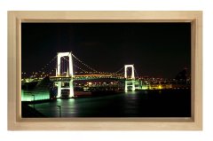 Boğaziçi Köprüsü Tablosu Naturel Ahşap Çerçeve - 45x30