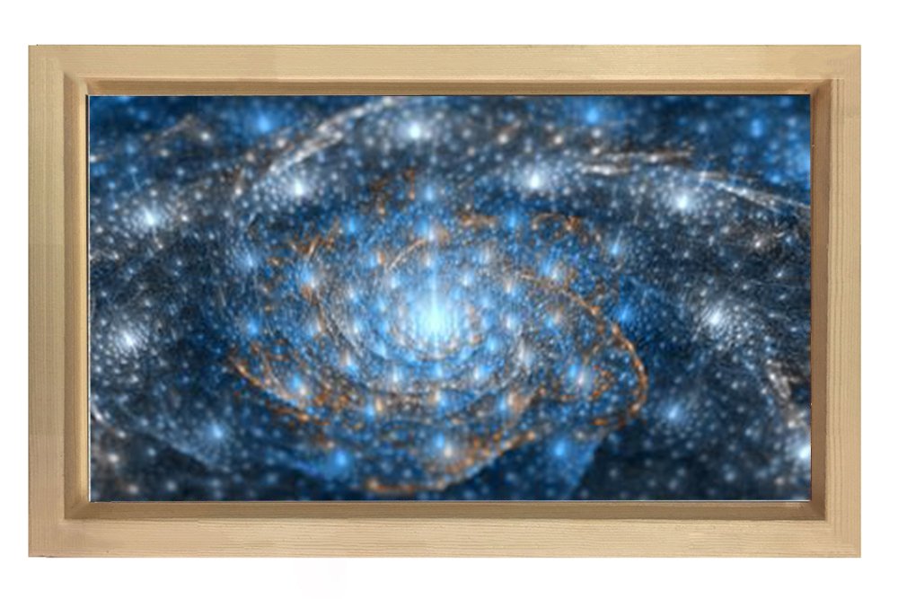 Evren İncileri Tablosu Naturel Ahşap - 100x150