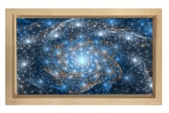 Evren İncileri Tablosu Naturel Ahşap - 100x150