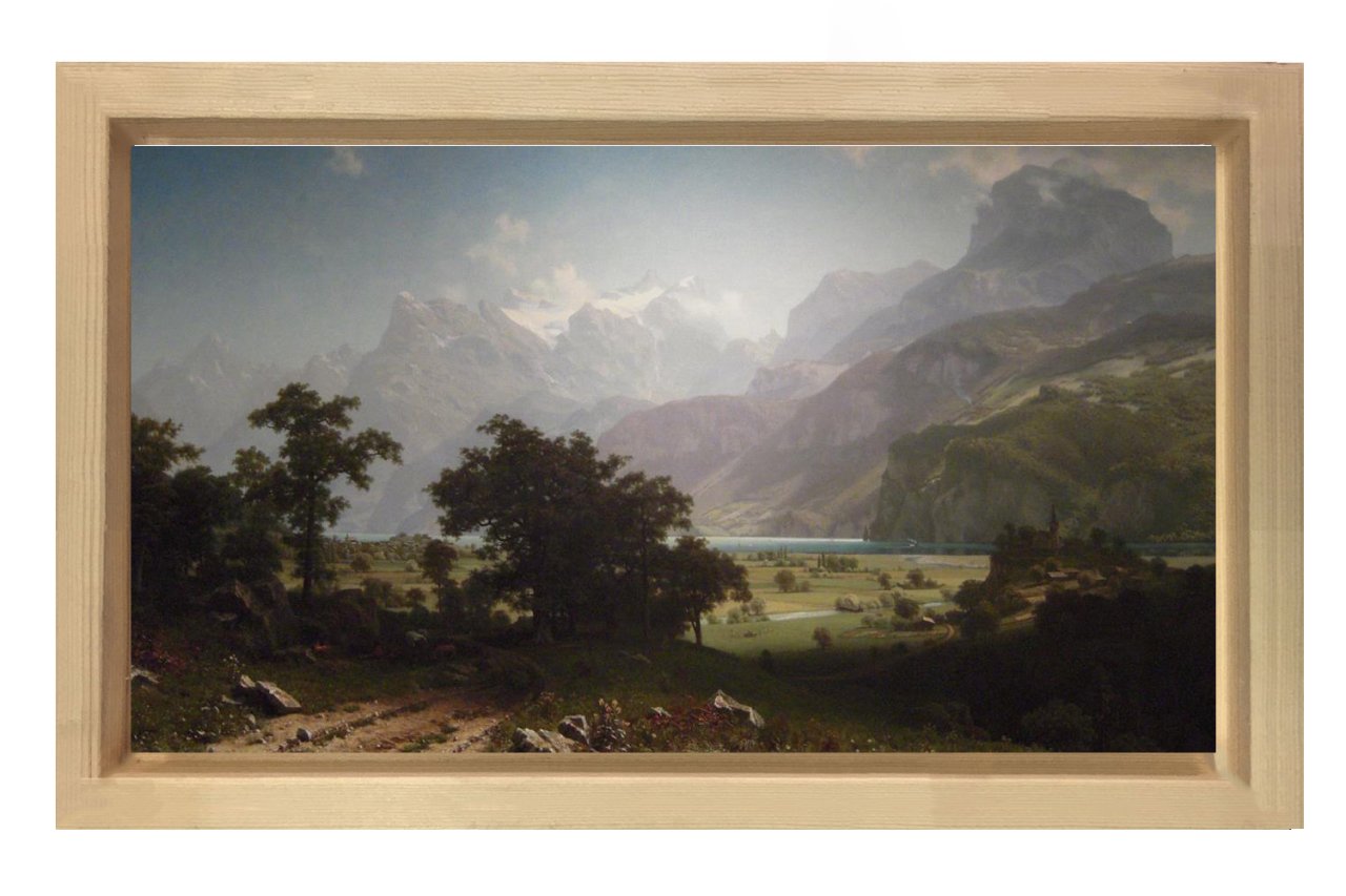 Manzara Reprodüksiyon Tablosu Naturel Ahşap Çerçeve - 40x60