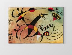 Çizgili Semboller Soyut Tablosu Çerçevesiz - 100x150