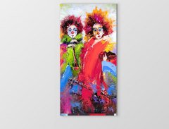 Mutsuz Paylaçolar Tablosu Çerçevesiz - 50x70
