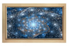 Evren İncileri Tablosu Naturel Ahşap - 50x90