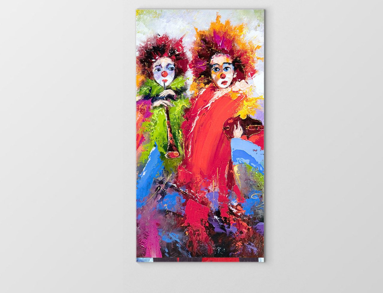Mutsuz Paylaçolar Tablosu Çerçevesiz - 50x90